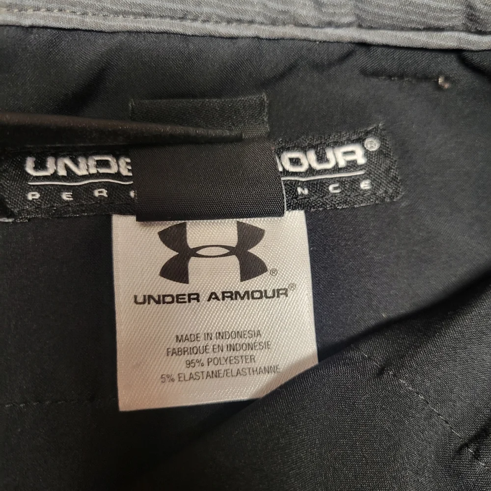 Under Armour Shorts Mens 40 R Gray Golf Performance Stretch Plaid Small‎ Snag